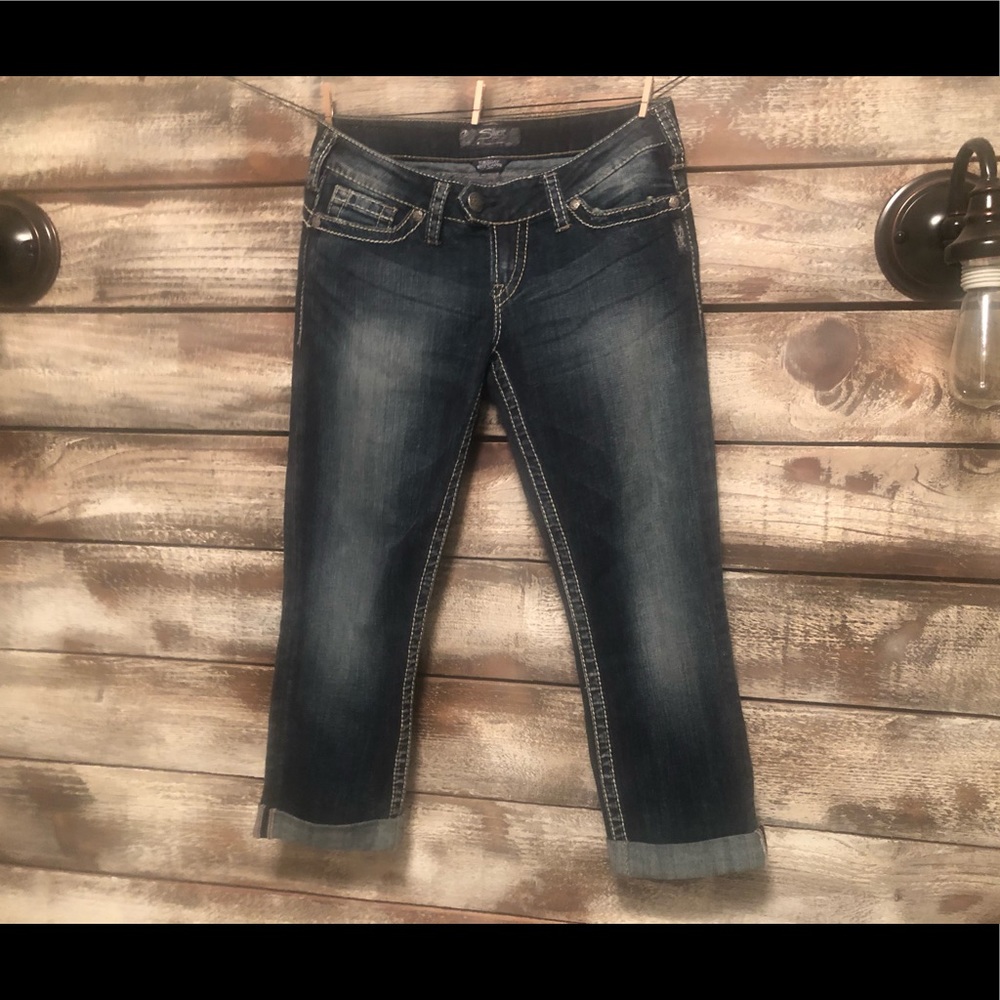 Low rise flared Silver jeans